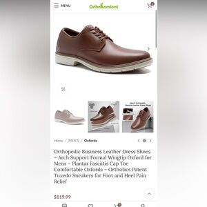 Orthopedic Business Leather Dress Shoes Men’s 14 new in box